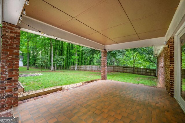 4240 Cascade Rd SW, Atlanta, GA 30331 - view of patio with a fenced backyard
