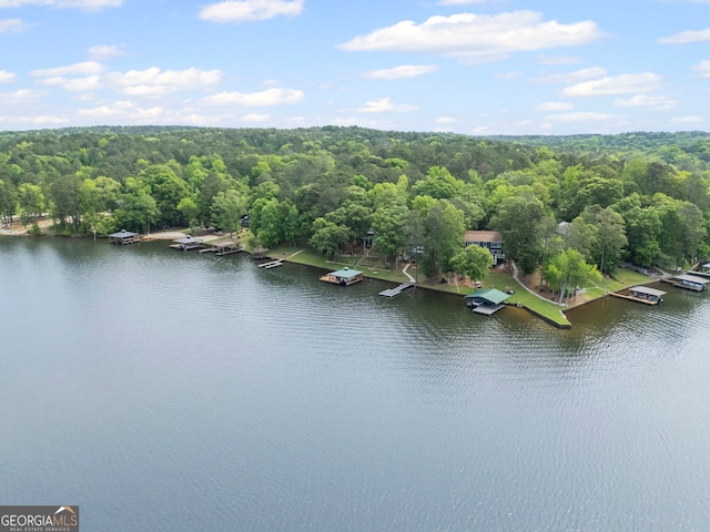 43 Cowan Ct, Mansfield, GA 30055 - drone / aerial view of a large body of water and a forest