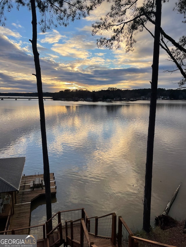 43 Cowan Ct, Mansfield, GA 30055 - dock featuring a water view