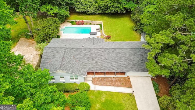 1662 Rainier Falls Dr NE, Atlanta, GA 30329 - aerial view of property and surrounding area with a pool