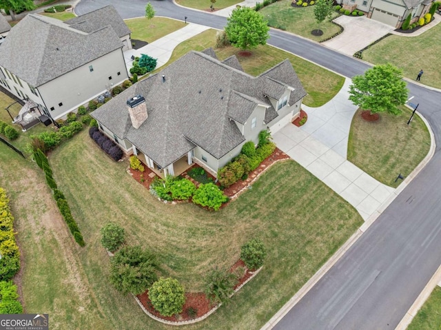 birds eye view of property
