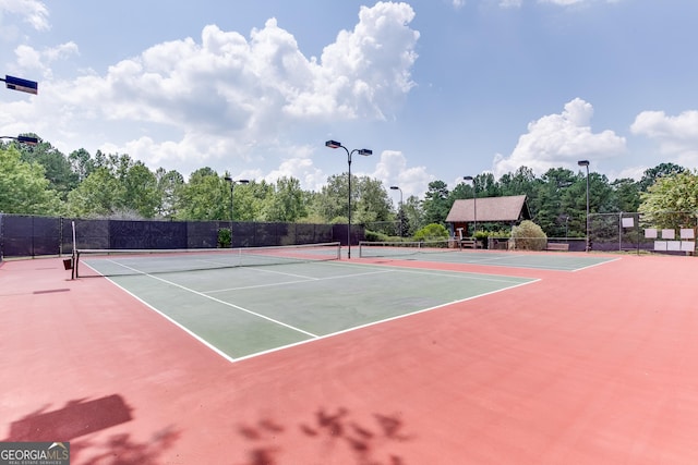 7252 Eton Ln, Locust Grove, GA 30248 - view of tennis court featuring fence and community basketball court