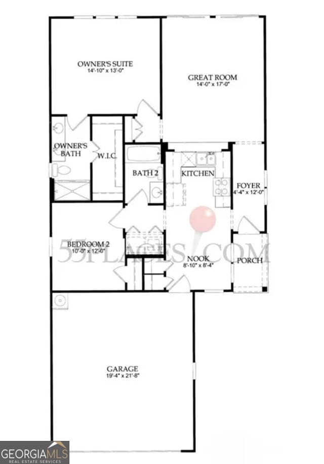 145 Begonia Ct, Griffin, GA 30223 - room layout