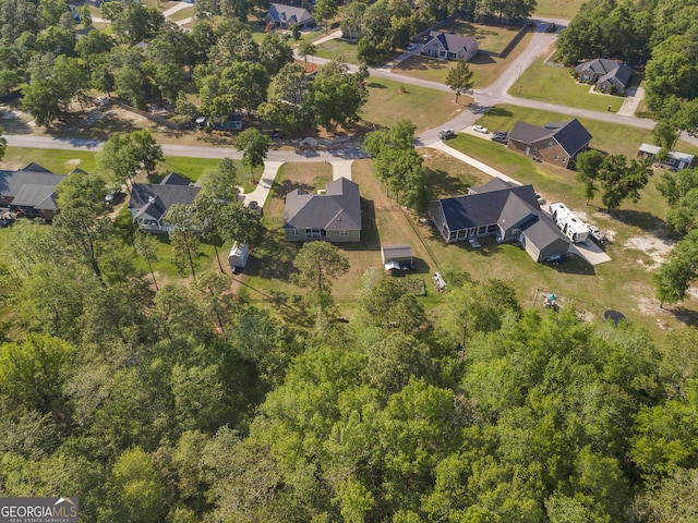 aerial view featuring a residential view