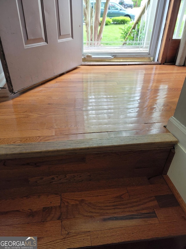 room details with wood finished floors