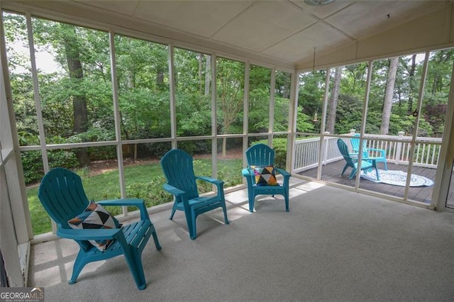 5208 Fox Hill Ct, Peachtree Corners, GA 30092 - sunroom / solarium with vaulted ceiling