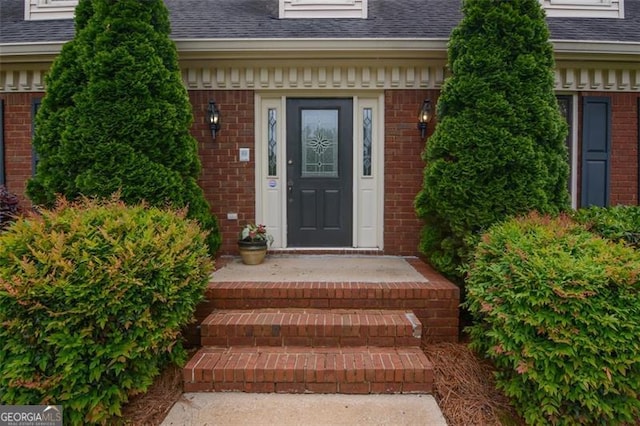 5208 Fox Hill Ct, Peachtree Corners, GA 30092 - entrance to property with brick siding and roof with shingles