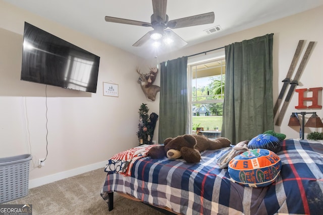 461 Preakness Way, Forsyth, GA 31029 - bedroom featuring carpet floors and ceiling fan