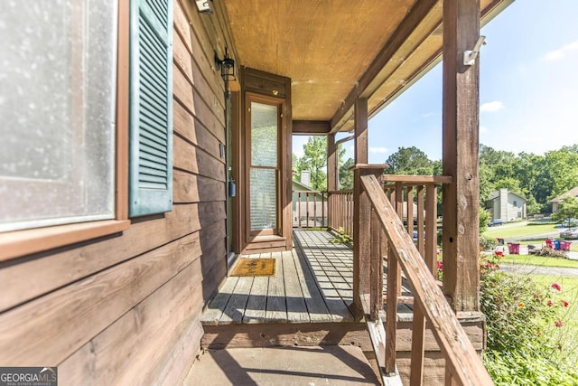 410 Steeplechase, Macon, GA 31204 - wooden deck featuring a porch