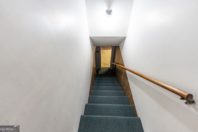 view of stairway