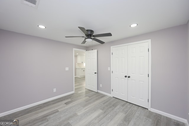 938 Motley St, Lagrange, GA 30241 - unfurnished bedroom with baseboards, recessed lighting, and wood finished floors