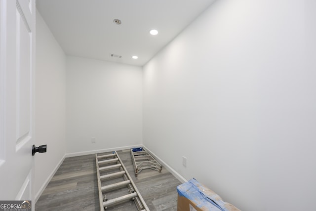 938 Motley St, Lagrange, GA 30241 - empty room featuring wood finished floors, recessed lighting, and baseboards