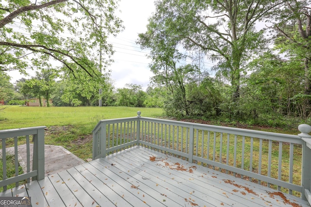 938 Motley St, Lagrange, GA 30241 - deck featuring a lawn