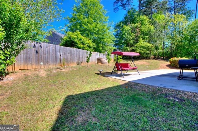 5845 Princeton Run Trl, Tucker, GA 30084 - fenced backyard featuring a patio area