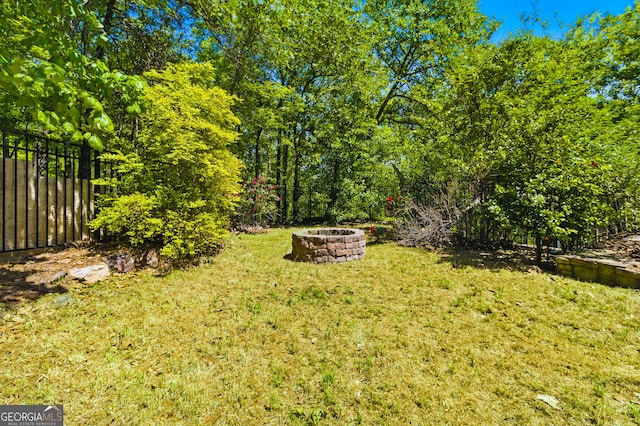 15635 US Highway 27 N, Hamilton, GA 31811 - view of yard featuring fence and a fire pit