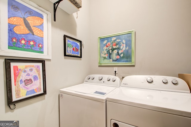 51 Norton Ave, Acworth, GA 30101 - laundry room with washing machine and clothes dryer