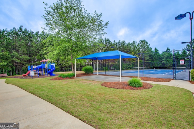 51 Norton Ave, Acworth, GA 30101 - view of home's community with a tennis court