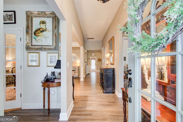 51 Norton Ave, Acworth, GA 30101 - entrance foyer featuring light wood-style floors and baseboards