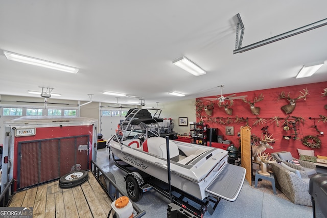 239 Lakeshore Cir, Milledgeville, GA 31061 - garage featuring a garage door opener