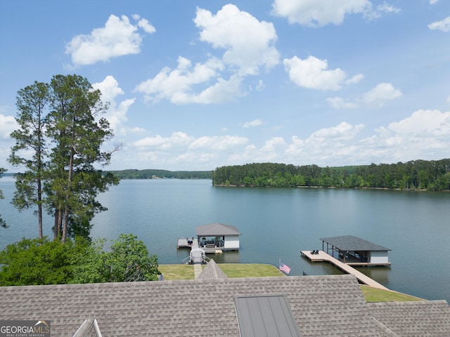 239 Lakeshore Cir, Milledgeville, GA 31061 - view of dock with a water view