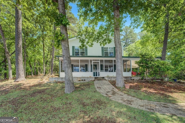 2000 Campbell Rd, Covington, GA 30014 - view of front of home with a sunroom
