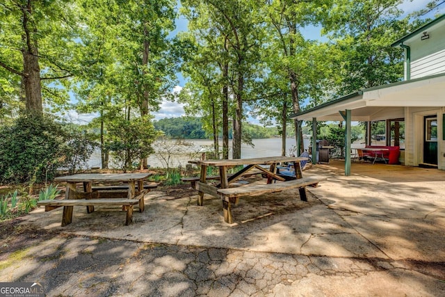 2000 Campbell Rd, Covington, GA 30014 - view of patio with a water view