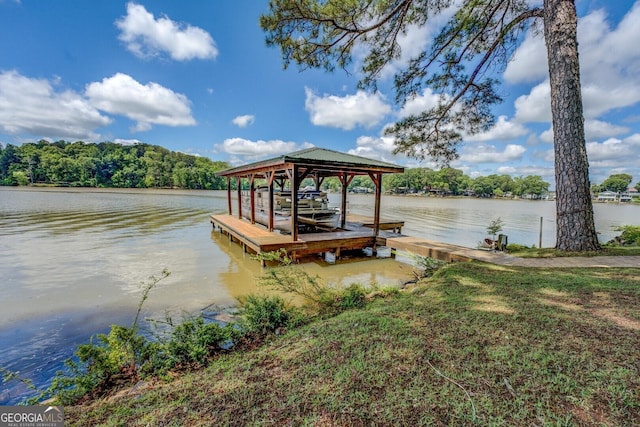 2000 Campbell Rd, Covington, GA 30014 - dock area with boat lift and a water view