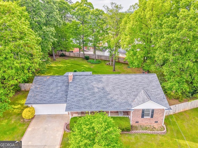 birds eye view of property