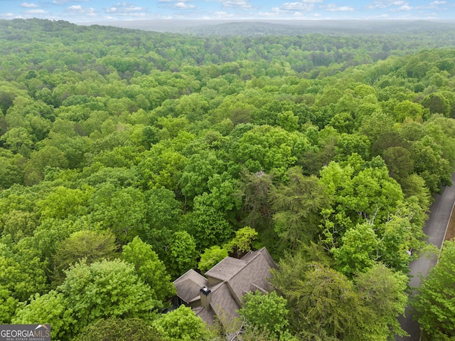 122 Woodstream Pt, Big Canoe, GA 30143 - aerial view featuring a wooded view