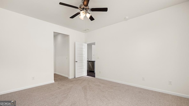 1400 Adirondac Way, Bonaire, GA 31005 - unfurnished bedroom featuring baseboards, ceiling fan, and carpet floors
