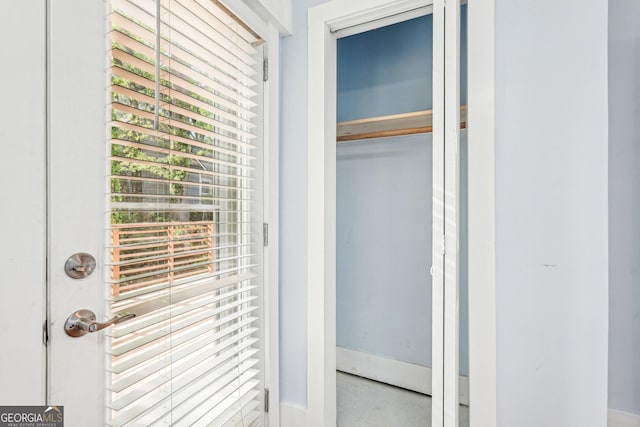 view of closet