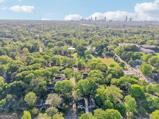aerial view with a view of city