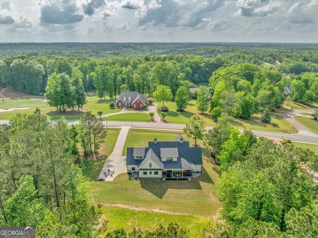 205 River Forest Dr, Forsyth, GA 31029 - bird's eye view featuring a forest view