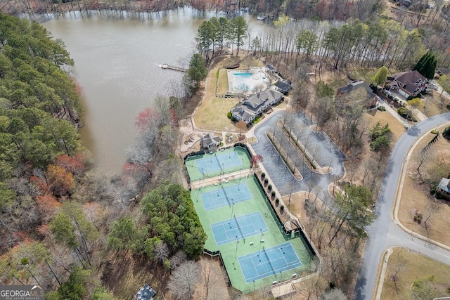 2930 Aquitania Ln, Cumming, GA 30040 - bird's eye view featuring a water view