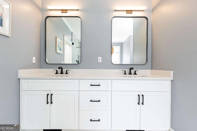 3380 Hill Forest Trl NW, Acworth, GA 30101 - bathroom with a sink and double vanity