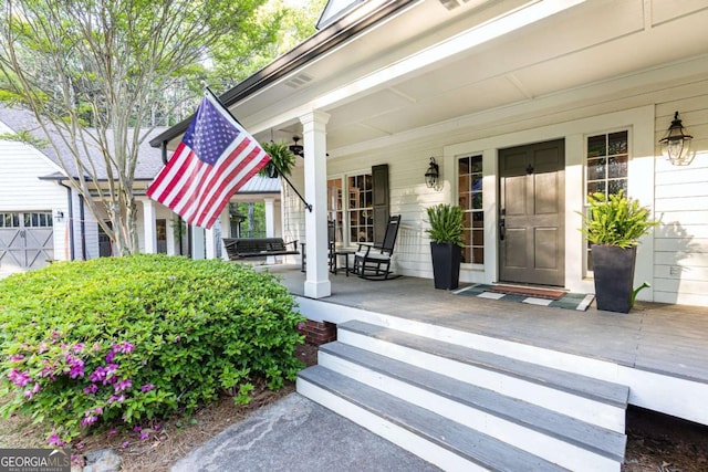 3380 Hill Forest Trl NW, Acworth, GA 30101 - doorway to property with covered porch