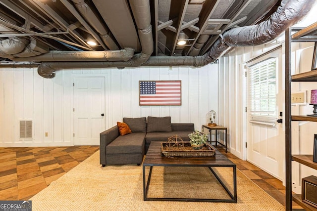 3380 Hill Forest Trl NW, Acworth, GA 30101 - basement with visible vents