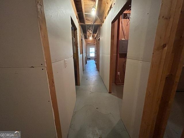 4665 Oakmont Bend Dr, Alpharetta, GA 30004 - hallway featuring electric panel