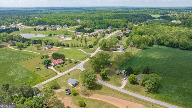 8490 Belton Bridge Rd, Lula, GA 30554 - aerial view featuring a water view and a view of trees