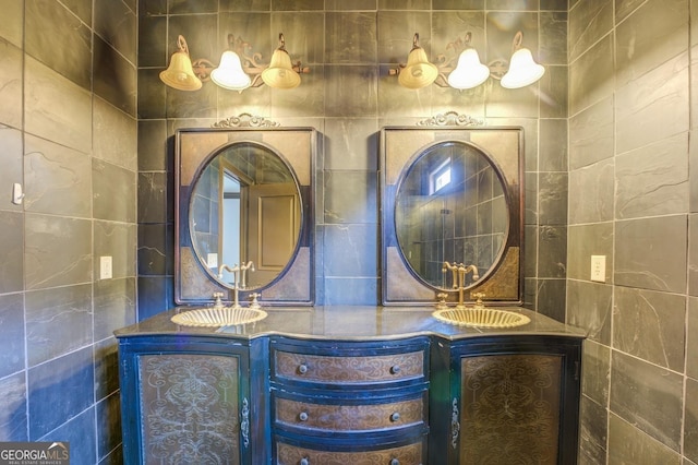 bathroom with vanity
