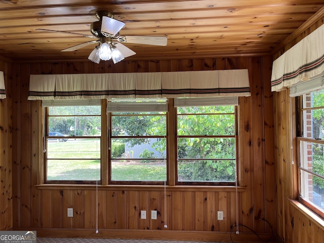 106 Zenith St, Dublin, GA 31021 - spare room featuring wood walls and wood ceiling
