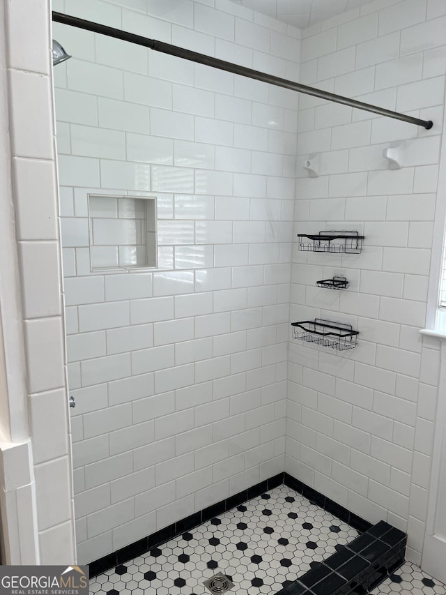 106 Zenith St, Dublin, GA 31021 - full bath with a stall shower and tile patterned floors