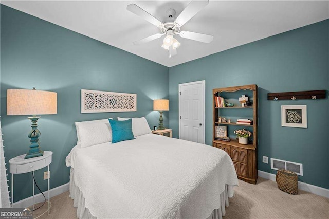 9310 Old Preserve Trl, Ball Ground, GA 30107 - carpeted bedroom featuring baseboards and a ceiling fan