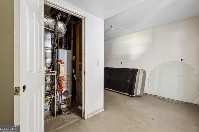 utilities featuring gas water heater