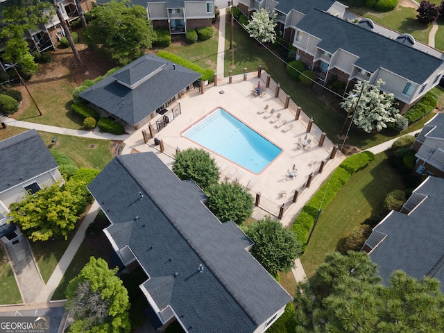 3301 Henderson Mill Rd Unit D3, Atlanta, GA 30341 - aerial view with a residential view