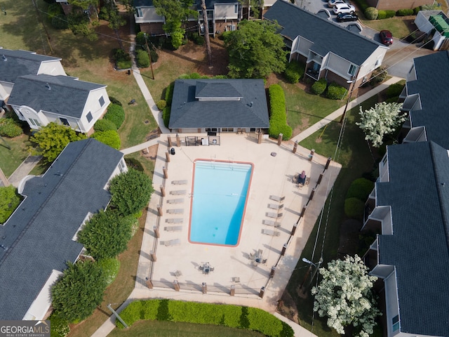 3301 Henderson Mill Rd Unit D3, Atlanta, GA 30341 - birds eye view of property featuring a residential view