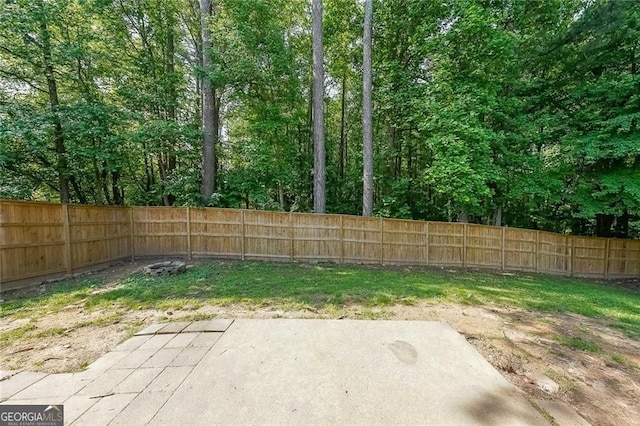 2889 Estuary Dr, Acworth, GA 30101 - view of yard with a patio area and a fenced backyard