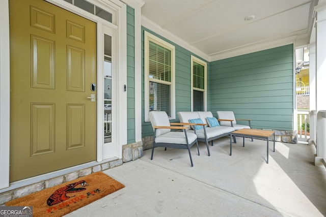 1606 Chancery Ln, Lithia Springs, GA 30122 - doorway to property featuring covered porch
