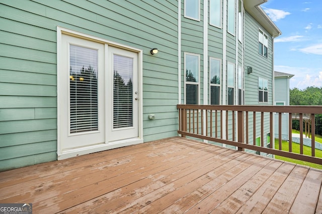 1606 Chancery Ln, Lithia Springs, GA 30122 - view of wooden deck