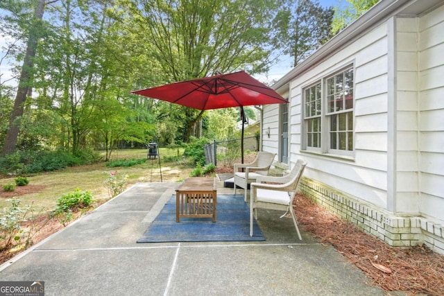 view of patio